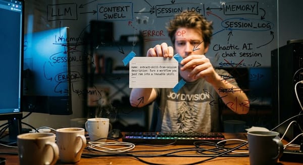 The Evolving Harness: Extracting Reusable Skills from your AI Chat Session Workflows